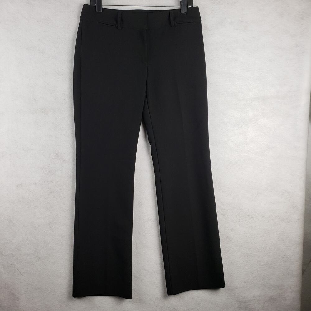 Loft Women's 4 Marisa Trouser Solid Gray Straight Leg Dress Pants Classic Office